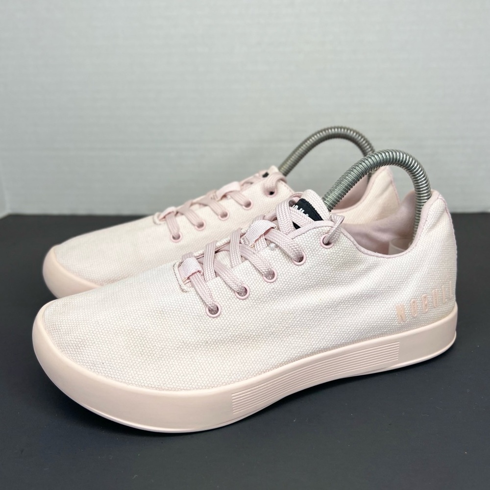 Nobull Canvas Trainer Womens Size 7.5 Blush Pink  Trainers Superb Clean No Box.